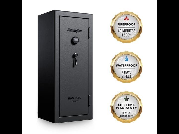 remington-gun-club-20-plus-2-gun-fireproof-and-waterproof-gun-safe-with-electronic-lock-black-gloss--1