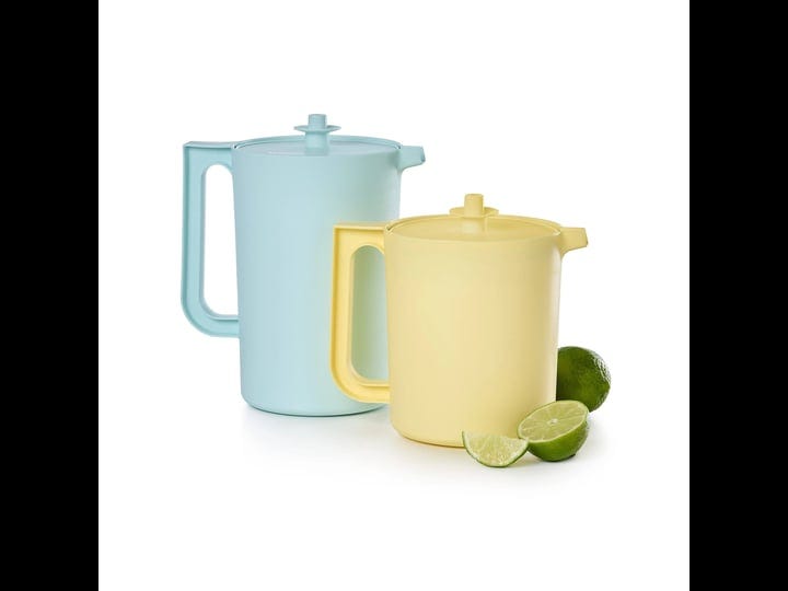 tupperware-heritage-2-piece-pitcher-set-with-lids-vintage-multi-1