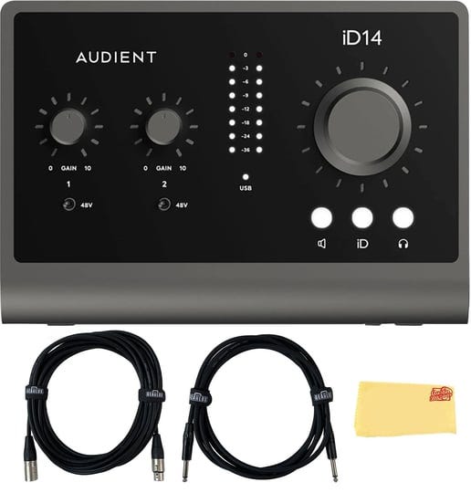 audient-id14-mkii-10-in-6-out-audio-interface-with-instrument-cable-xlr-cable-and-austin-bazaar-poli-1