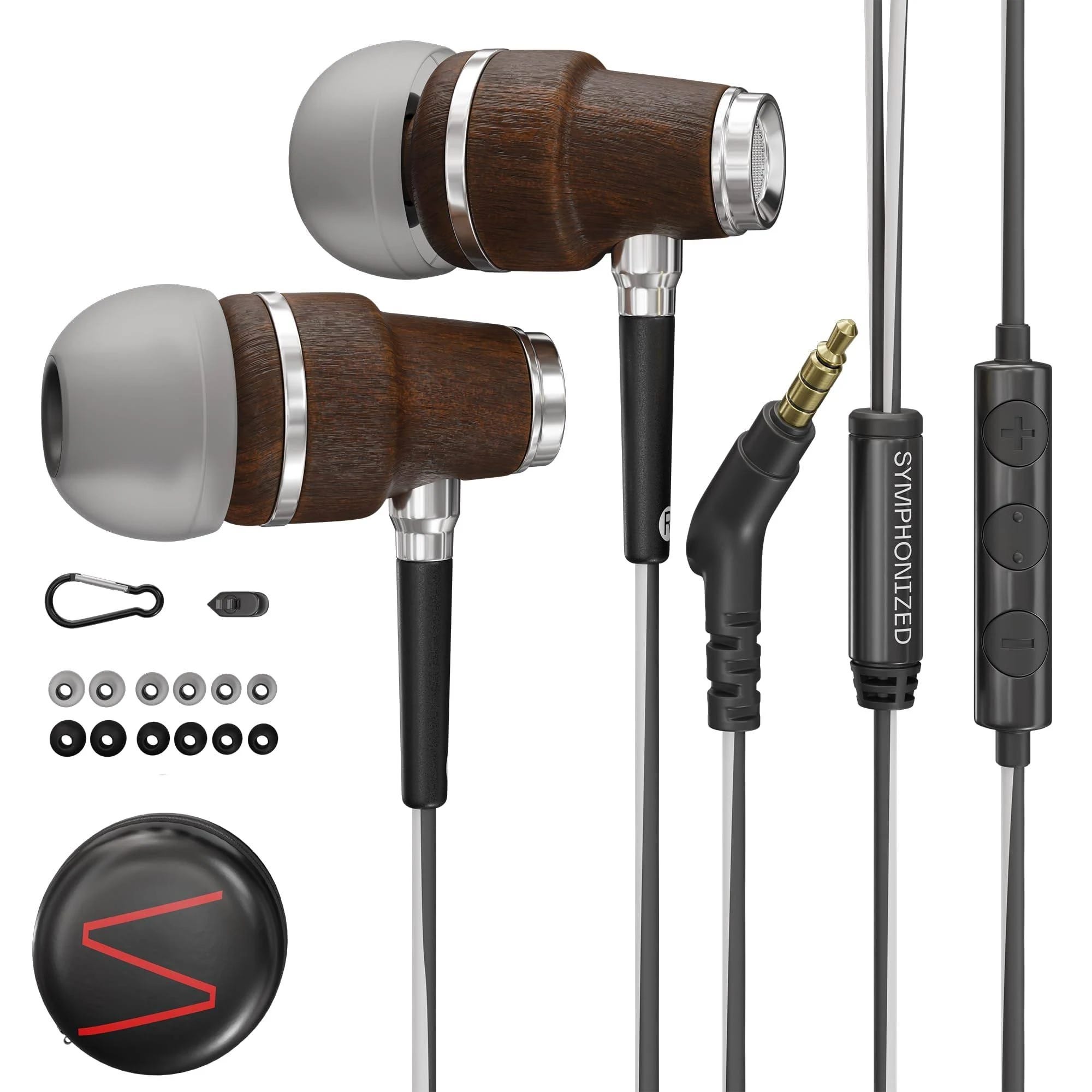 Premium Wooden In-Ear Headphones with Crystal Clear Sound | Image