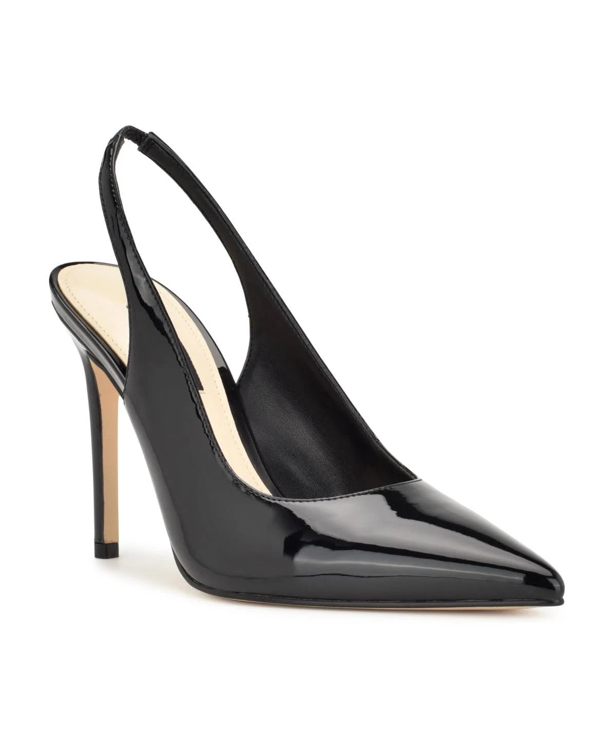 Stylish Glittery Black Slingback Pumps from Nine West | Image