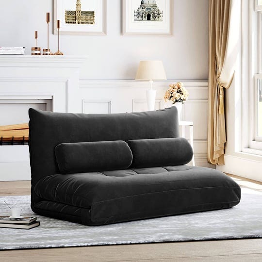 p-purlove-adjustable-floor-sofa-bed-with-2-pillows-folding-lazy-sofa-with-5-reclining-position-futon-1