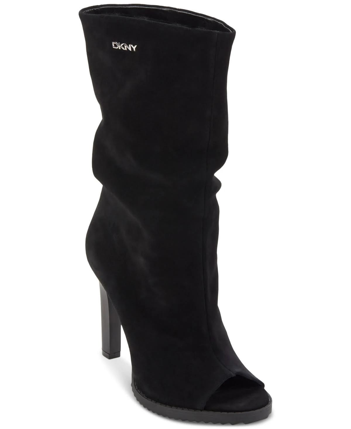 Dkny Blade Ankle High Heel Boots: Stylish, Cute Peep-Toe Design | Image