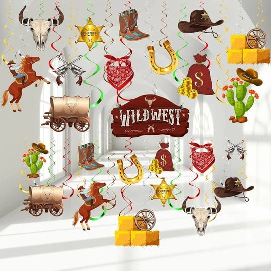 55-pcs-west-cowboy-themed-party-decor-wild-western-theme-party-hanging-swirl-dec-1