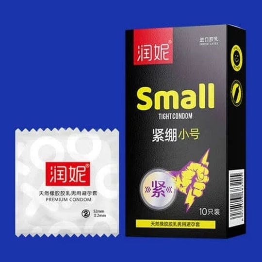 10pcs-lubricated-thin-condom-sensitively-small-size-for-men-free-natural-feeling-1