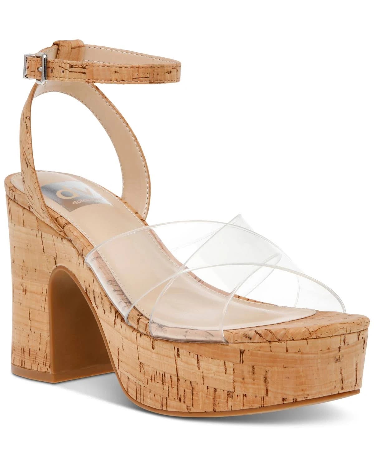 Stylish Clear Block Heel Sandals by Dolce Vita | Image