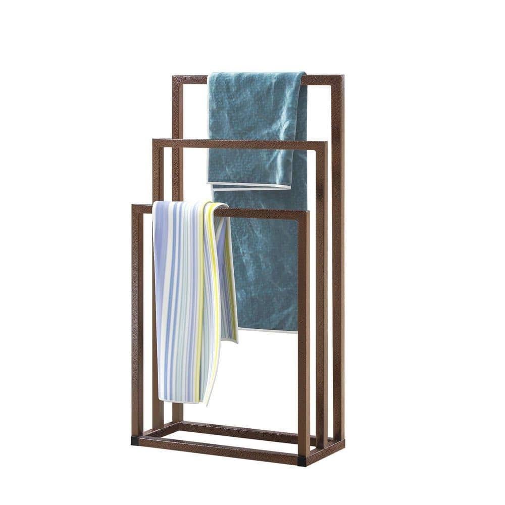 Metal 3-tier Freestanding Towel Rack Hand Towel Holder Organizer | Image