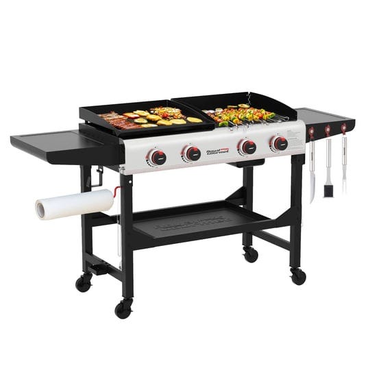 royal-gourmet-gas-4-burner-portable-flat-top-grill-and-griddle-combo-with-folding-legs-48000-btu-for-1