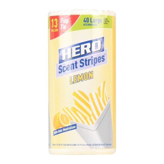 hero-kitchen-trash-bags-13-gallon-40-bags-lemon-scent-odor-neutralizer-flap-ties-yellow-white-1