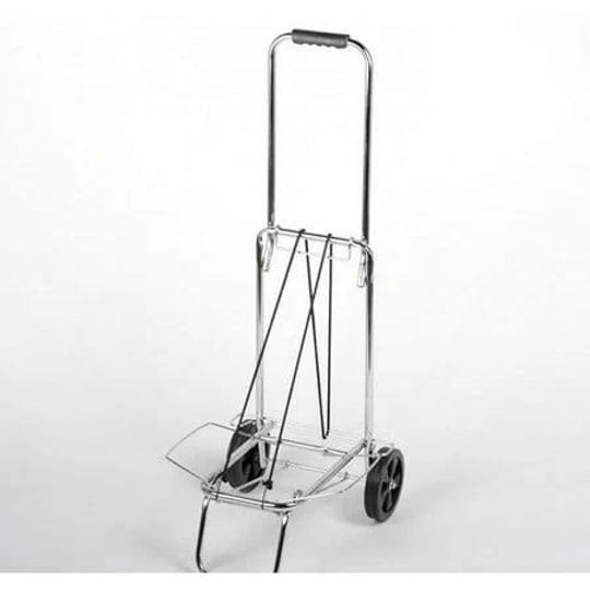 chrome-foldable-folding-airport-luggage-suitcase-dolly-cart-silver-1