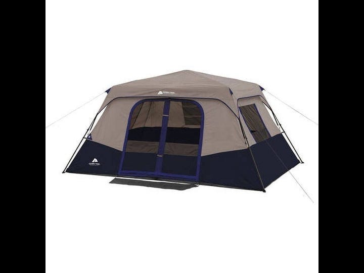 ozark-trail-13-x-9-8-person-instant-cabin-tent-blue-tan-1