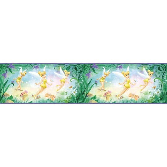 blue-mountain-wallcoverings-ds026271-very-fairy-tinker-bell-5-inch-self-stick-wall-border-1