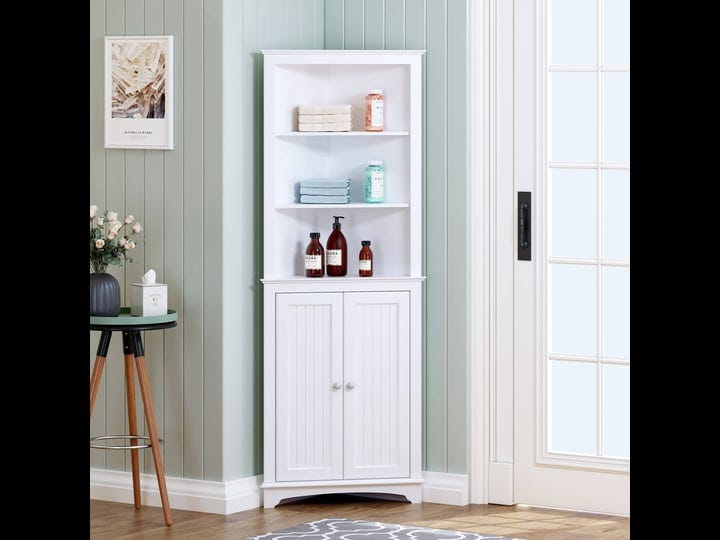 spirich-home-tall-corner-cabinet-with-two-doors-and-three-tier-shelves-white-1
