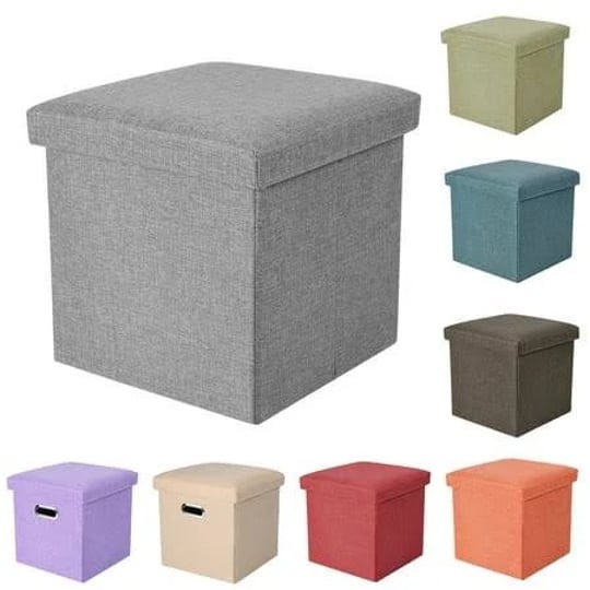 folding-storage-ottoman-cube-space-saving-storage-toy-box-foot-rest-stool-seat-11-8-inch-size-11-8-x-1