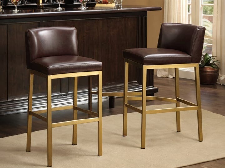 Brass-Leather-Bar-Stools-Counter-Stools-6