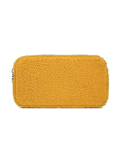 stoney-clover-lane-small-cozy-sherpa-pouch-mustard-1