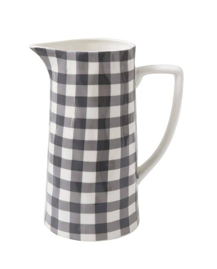 black-gingham-stoneware-pitcher-1