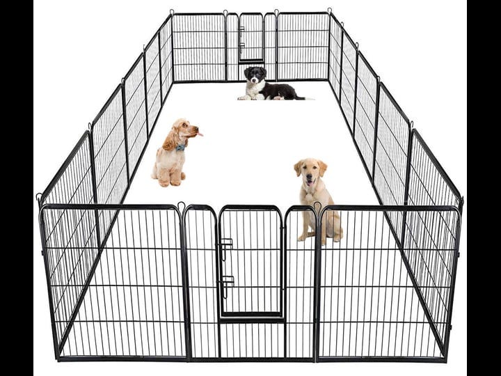 bestpet-dog-pen-extra-large-indoor-outdoor-dog-fence-playpen-heavy-duty-16-panels-40-inches-exercise-1