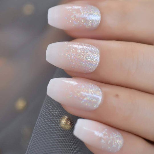 coolnail-holo-glitter-pink-nude-french-ballerina-coffin-false-nails-gradient-natural-press-on-fake-n-1