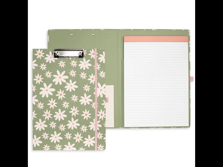 steel-mill-co-cute-clipboard-folio-with-refillable-lined-notepad-and-interior-storage-pocket-padfoli-1