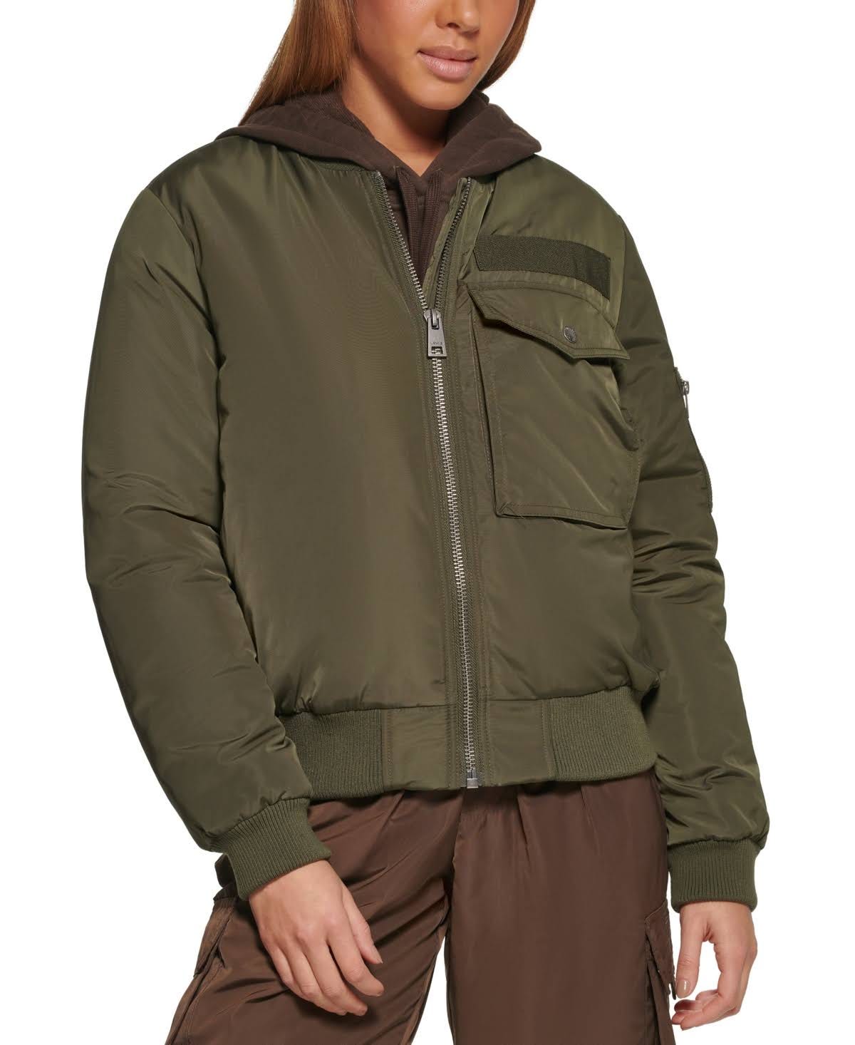 Classic Levi's Olive Bomber Jacket for Women | Image