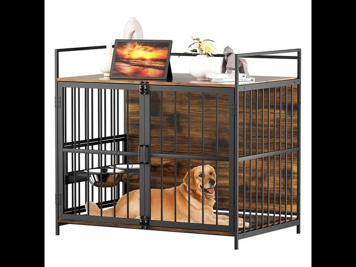 roomtec-furniture-style-large-dog-crate-with-360-adjustable-raised-feeder-for-dogs-with-2-stainless--1