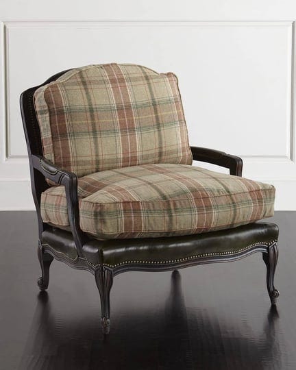 old-hickory-tannery-gideon-bergere-chair-green-plaid-living-room-seating-accent-chairs-armchairs-lou-1