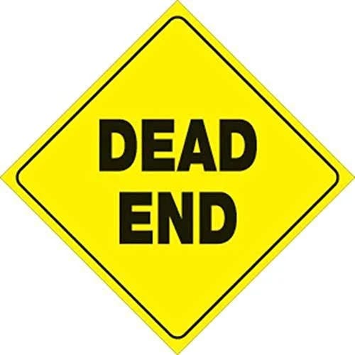 472 Dead End Trail Sign (Yellow/Black) | Image