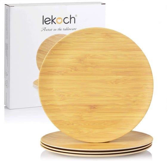 lekoch-10-inch-bamboo-platesstackable-bamboo-dinnerwareunbreakable-dinnerware-plates-for-weddinghome-1