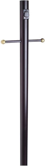 design-house-579714-outdoor-lamp-post-with-cross-arm-and-outlet-black-1