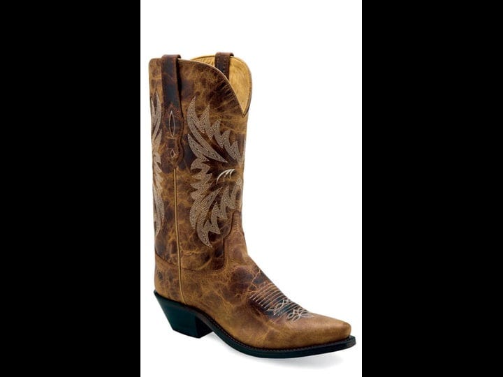 old-west-womens-fashion-wear-burnt-tan-leather-cowboy-boots-1