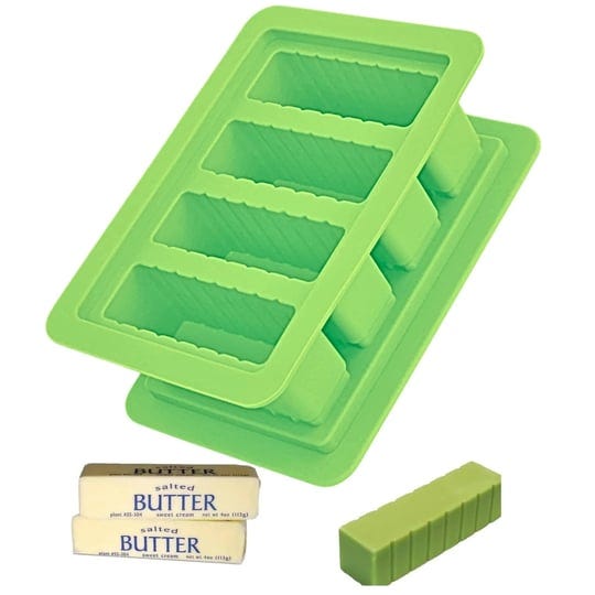 lxe-concept-silicone-butter-mold-1-pack-lxe02green-green-with-container-with-lid-4-stick-forms-for-m-1