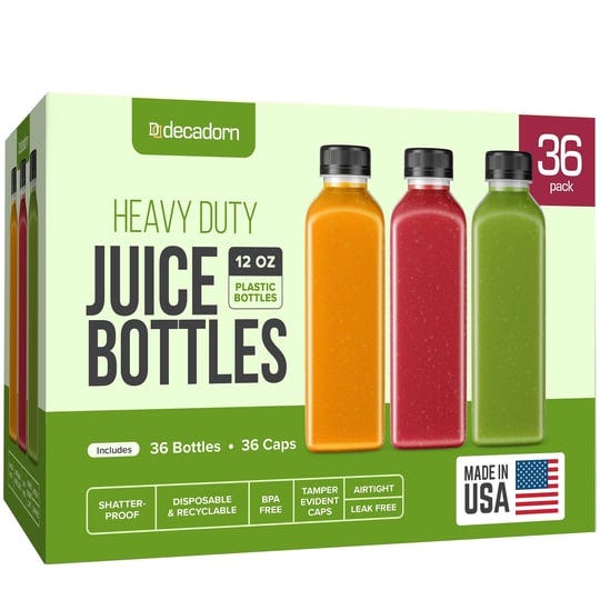 decadorn-12oz-plastic-bottles-with-caps-36-pack-plastic-juice-bottles-for-juicing-empty-juice-contai-1