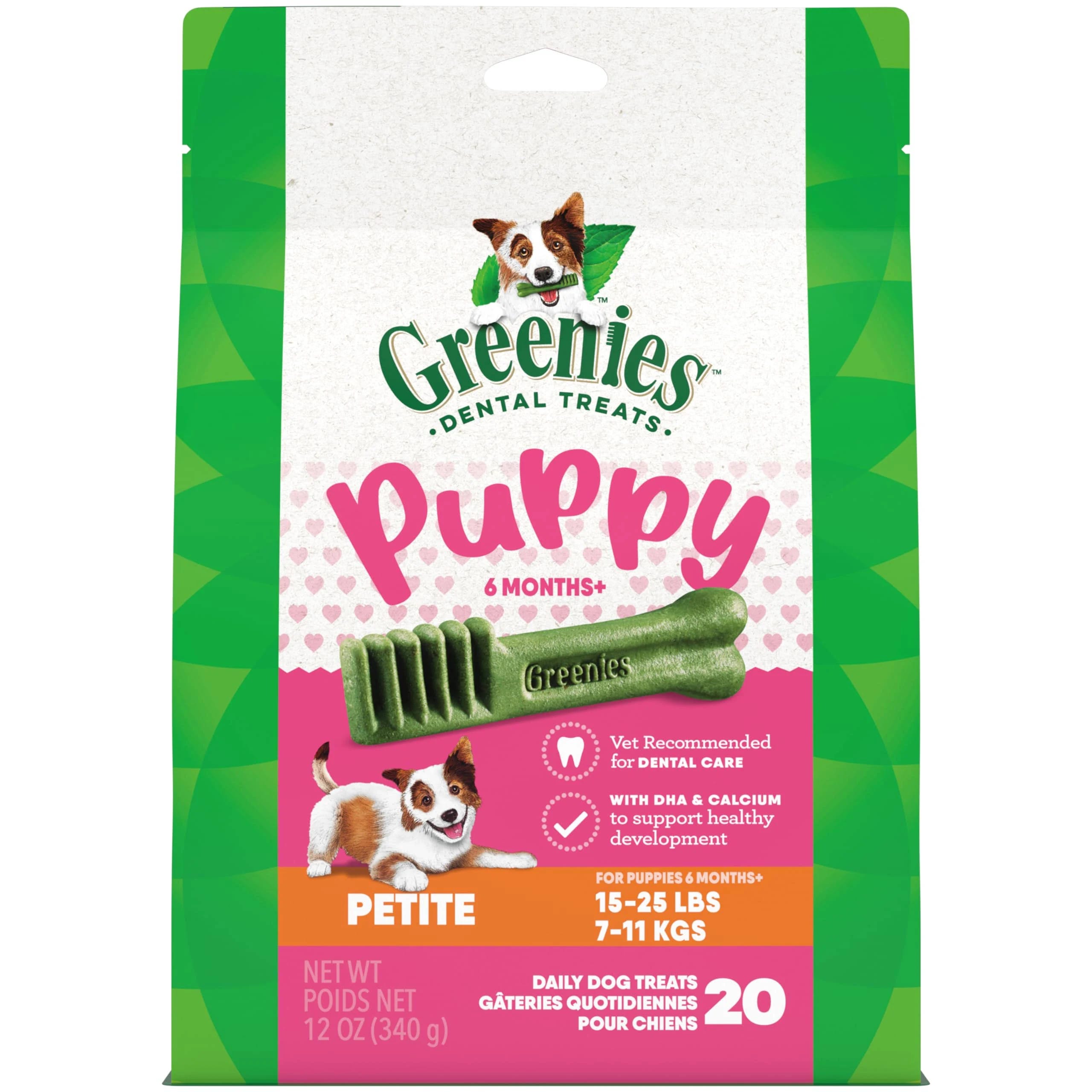 Greenies Puppy Dental Treats: USA-Made, Softer Texture for Healthy Teeth | Image