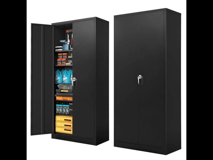 pataku-garage-storage-cabinet-metal-locking-cabinet-5-layer-with-door-steel-multifunctional-storage--1