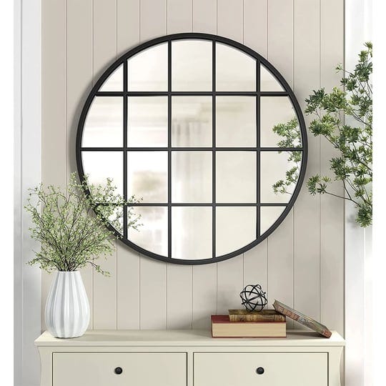 gifttrove-36-inch-round-grid-wall-mirror-metal-framed-window-pane-circle-mirror-accent-decorative-mi-1
