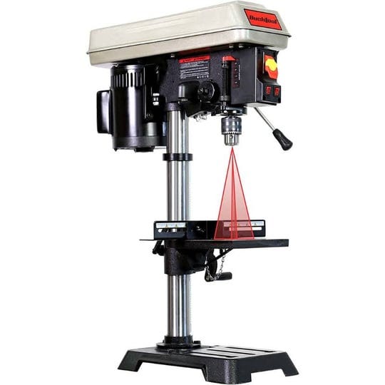 bucktool-10-inch-drill-press-6-0-amp-3-4-hp-bench-drill-press-5-speed-benchtop-drilling-machine-with-1