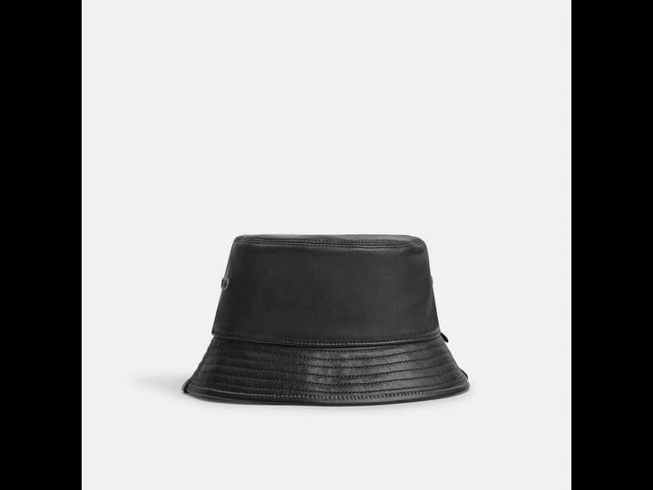 coach-leather-bucket-hat-womens-hats-size-m-l-black-1