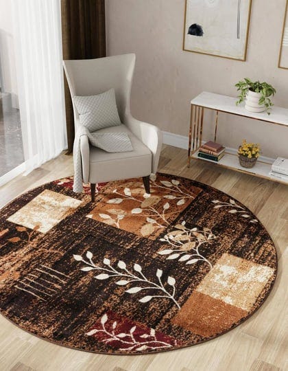 cafe-160cm-x-160cm-round-brown-floral-area-rug-1