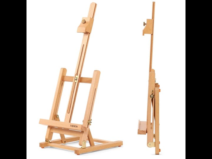 viswin-25h-basic-tabletop-h-frame-easel-hold-canvas-up-to-16-adjustable-sturdy-beech-wood-desktop-ar-1