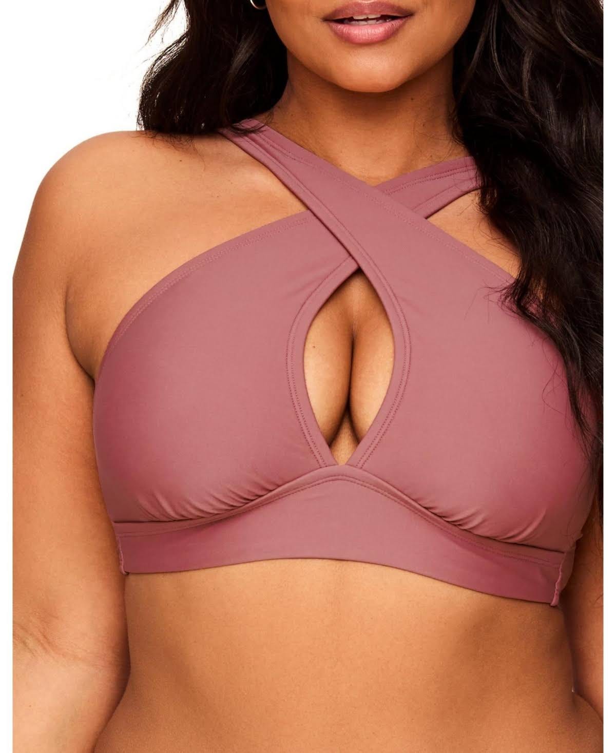Comfortable Plus Size Women's Swimsuit in Pink | Image