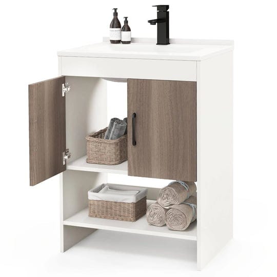 giantex-bathroom-vanities-with-vessel-sink-bathroom-sink-cabinet-with-doors-white-gray-1