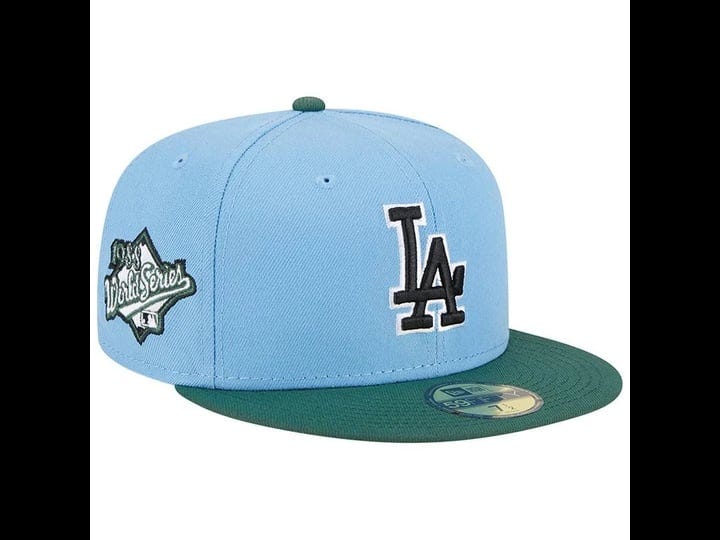 new-era-sky-cilantro-los-angeles-dodgers-1988-world-series-59fifty-fitted-hat-light-blue-mlb-caps-at-1