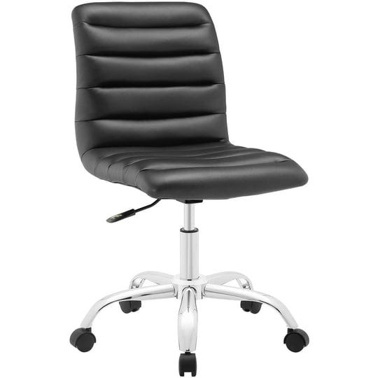 modway-ripple-armless-mid-back-office-chair-black-1