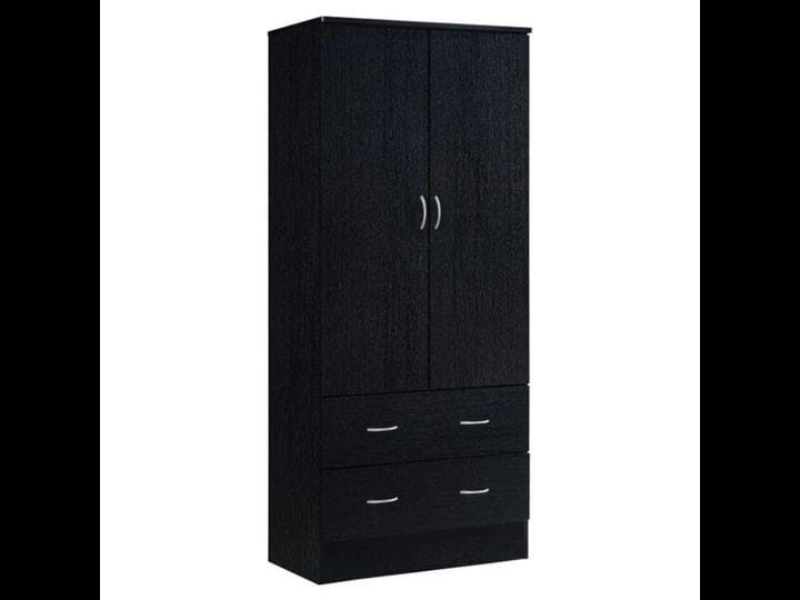 hodedah-2-door-wardrobe-armoire-black-1