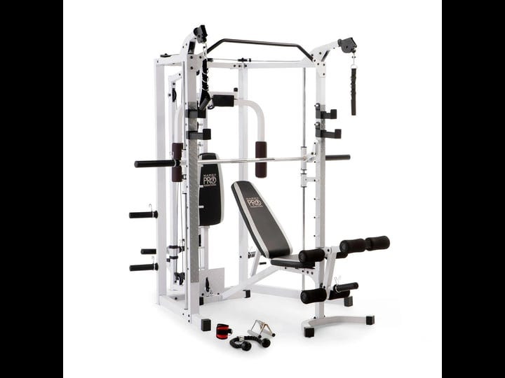 marcy-5276-combo-smith-heavy-duty-total-body-strength-home-gym-machine-white-1