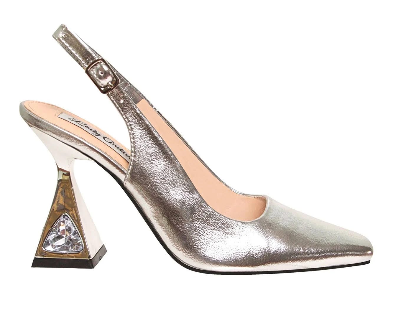 Elegant Silver Cocktail Shoes for Women | Image