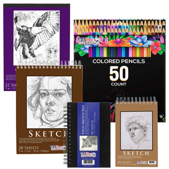 u-s-art-supply-50-piece-adult-coloring-book-artist-grade-colored-pencil-set-with-4-styles-of-sketchi-1