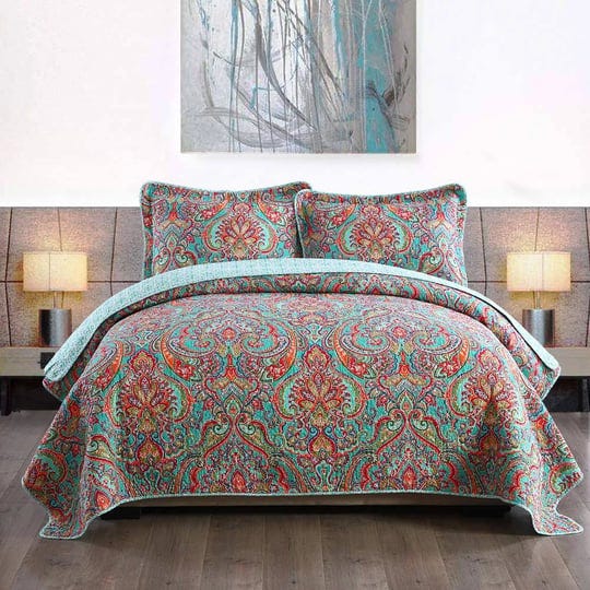 newlake-cotton-bedspread-quilt-sets-reversible-patchwork-coverlet-set-european-gorgeous-floral-patte-1