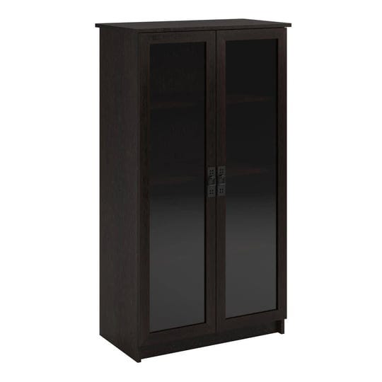 ameriwood-home-quinton-point-4-shelf-bookcase-with-glass-doors-black-1